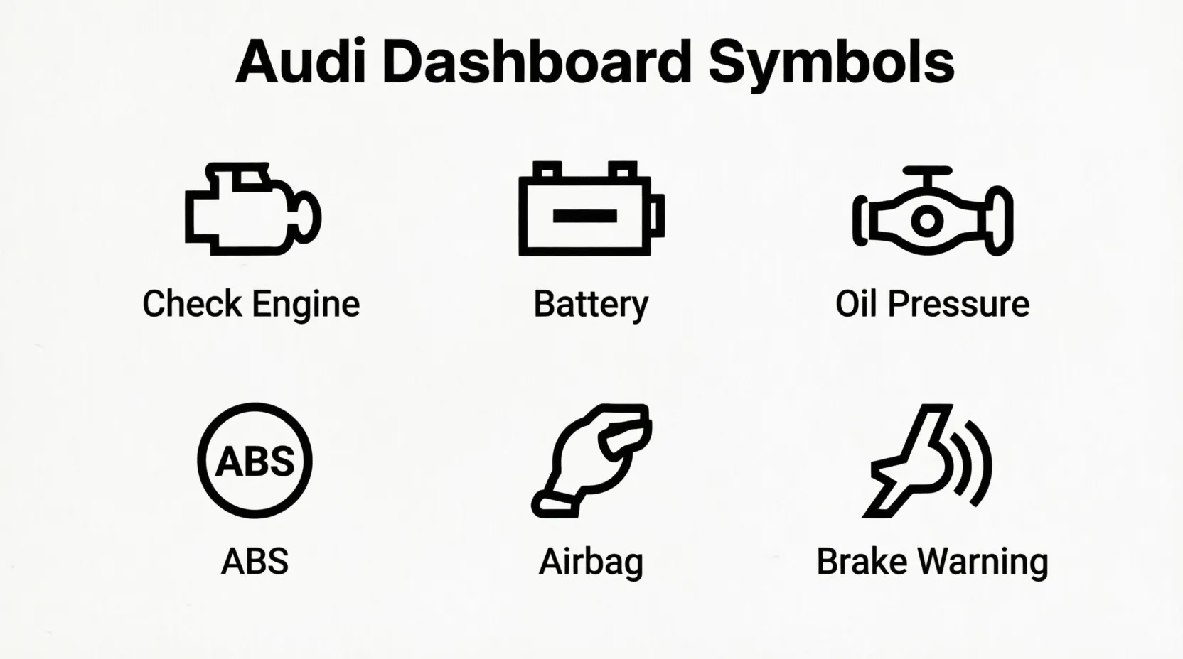 Audi Dashboard Symbols