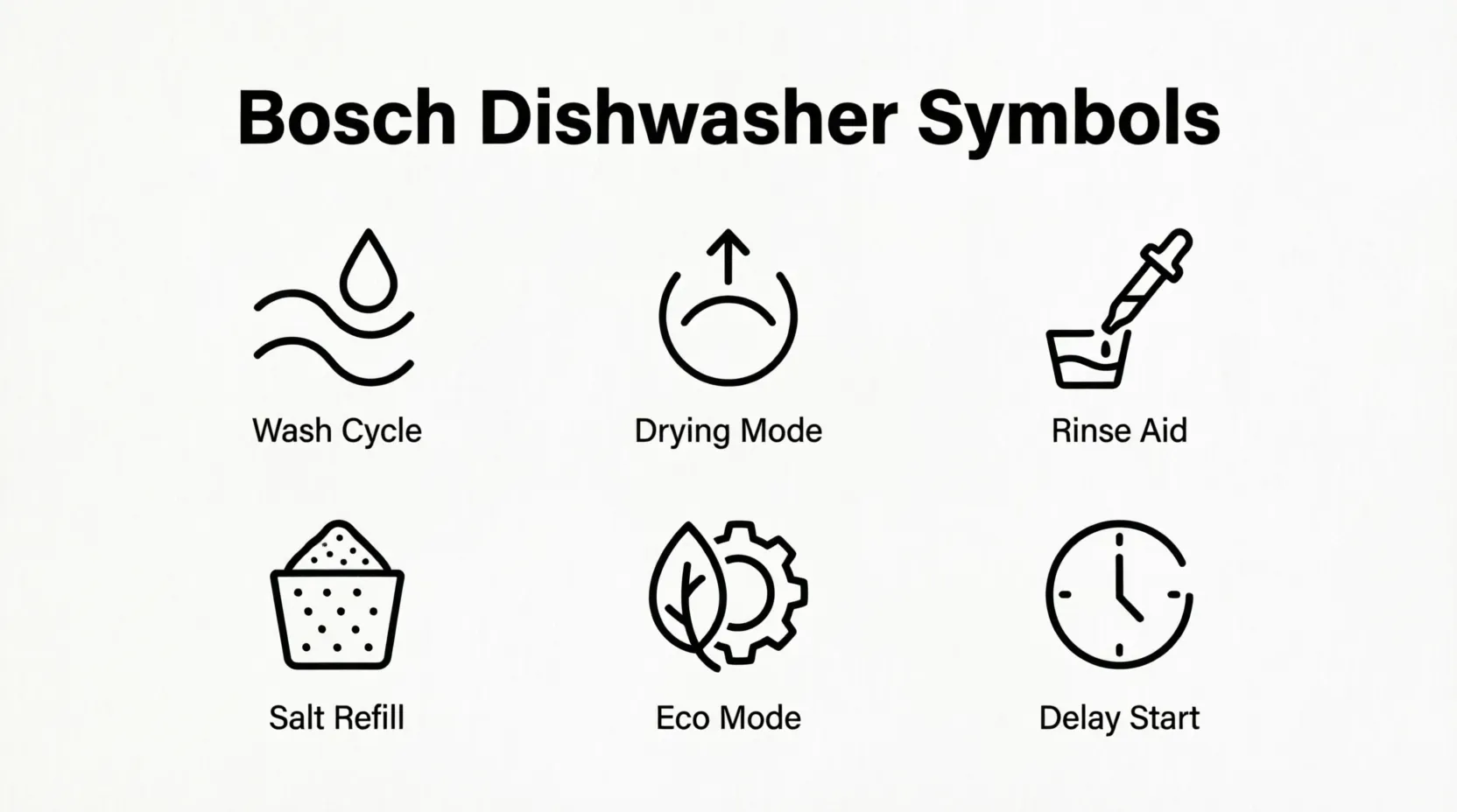 Bosch Dishwasher Symbols