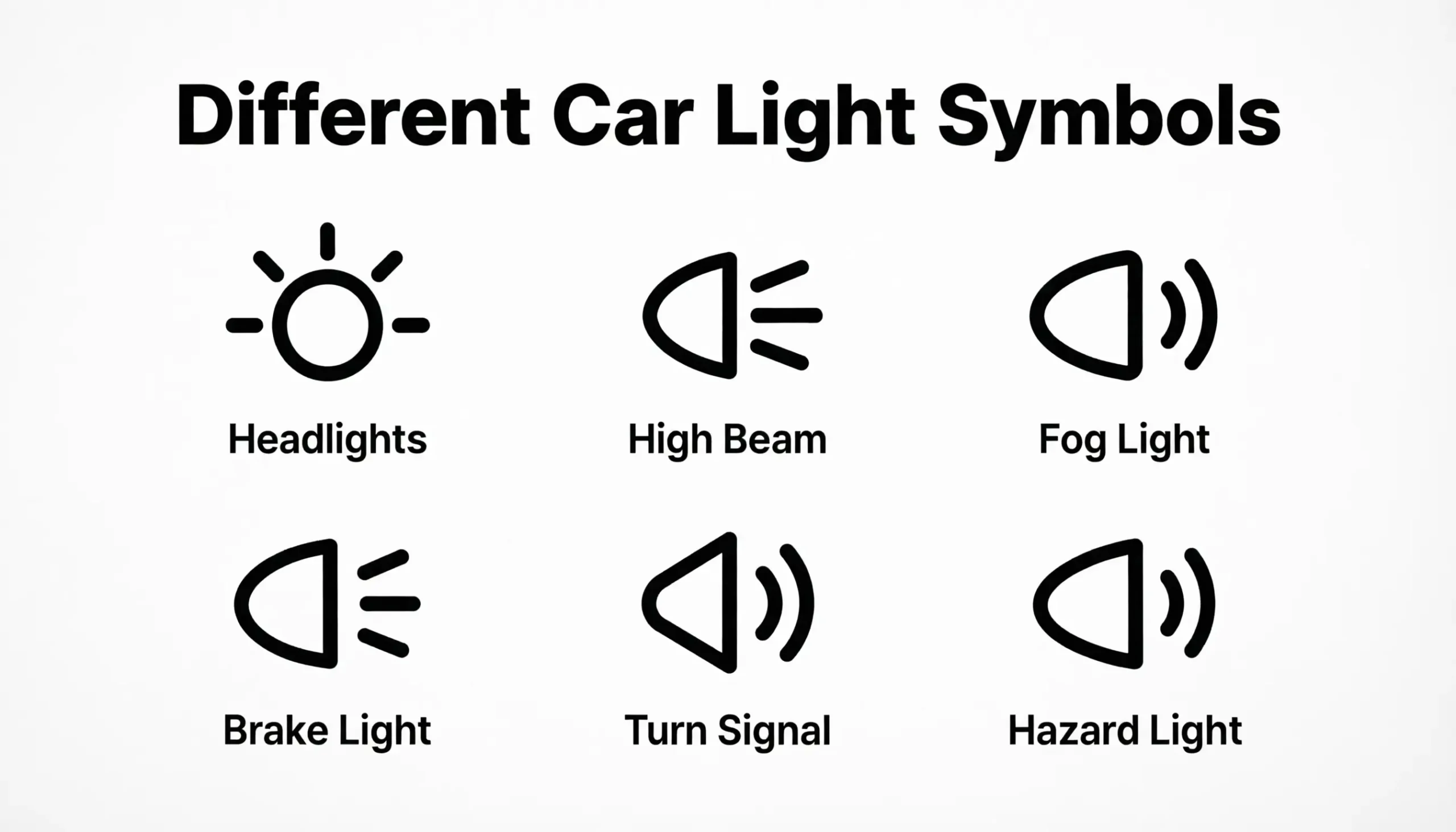 Different Car Light Symbols