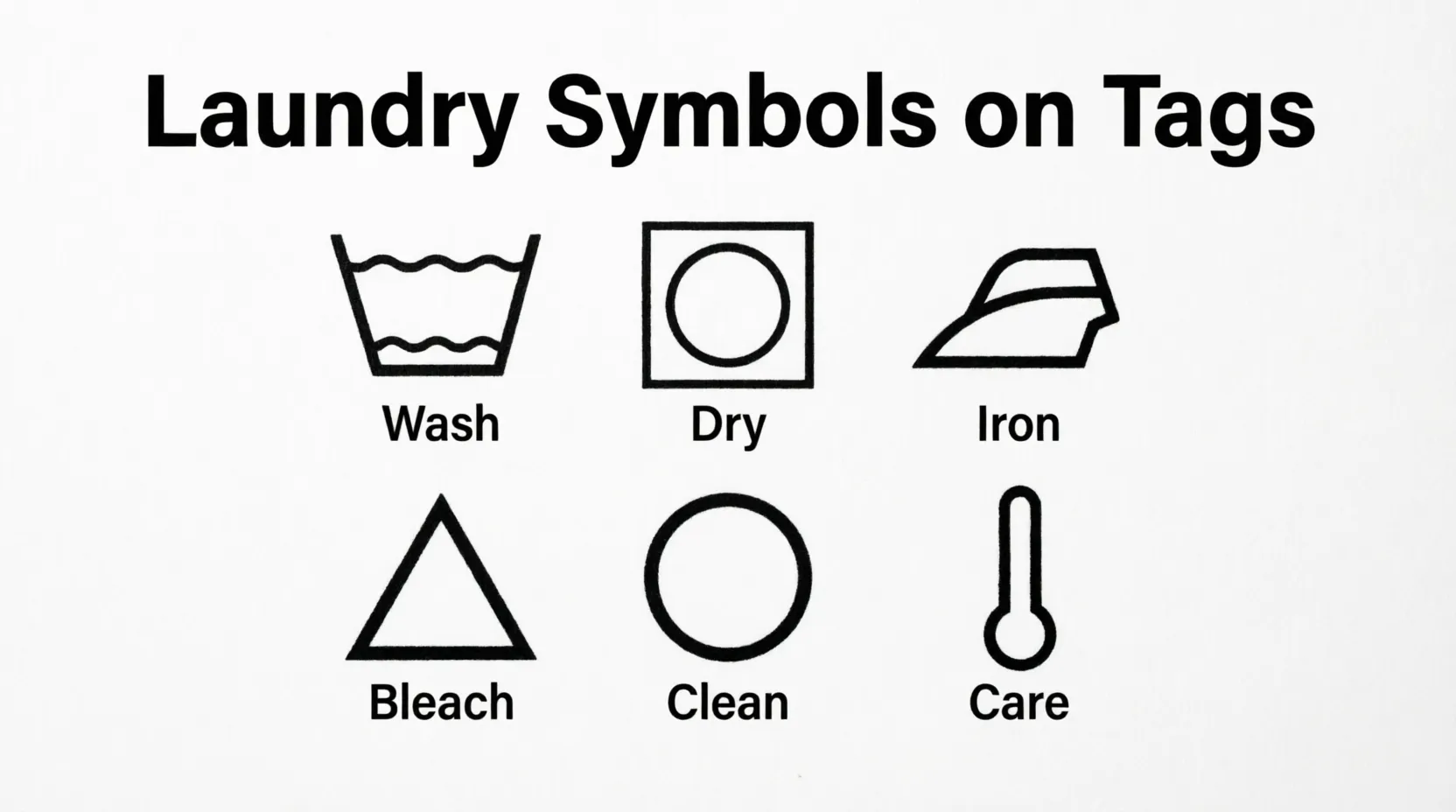 Laundry Symbols on Tags