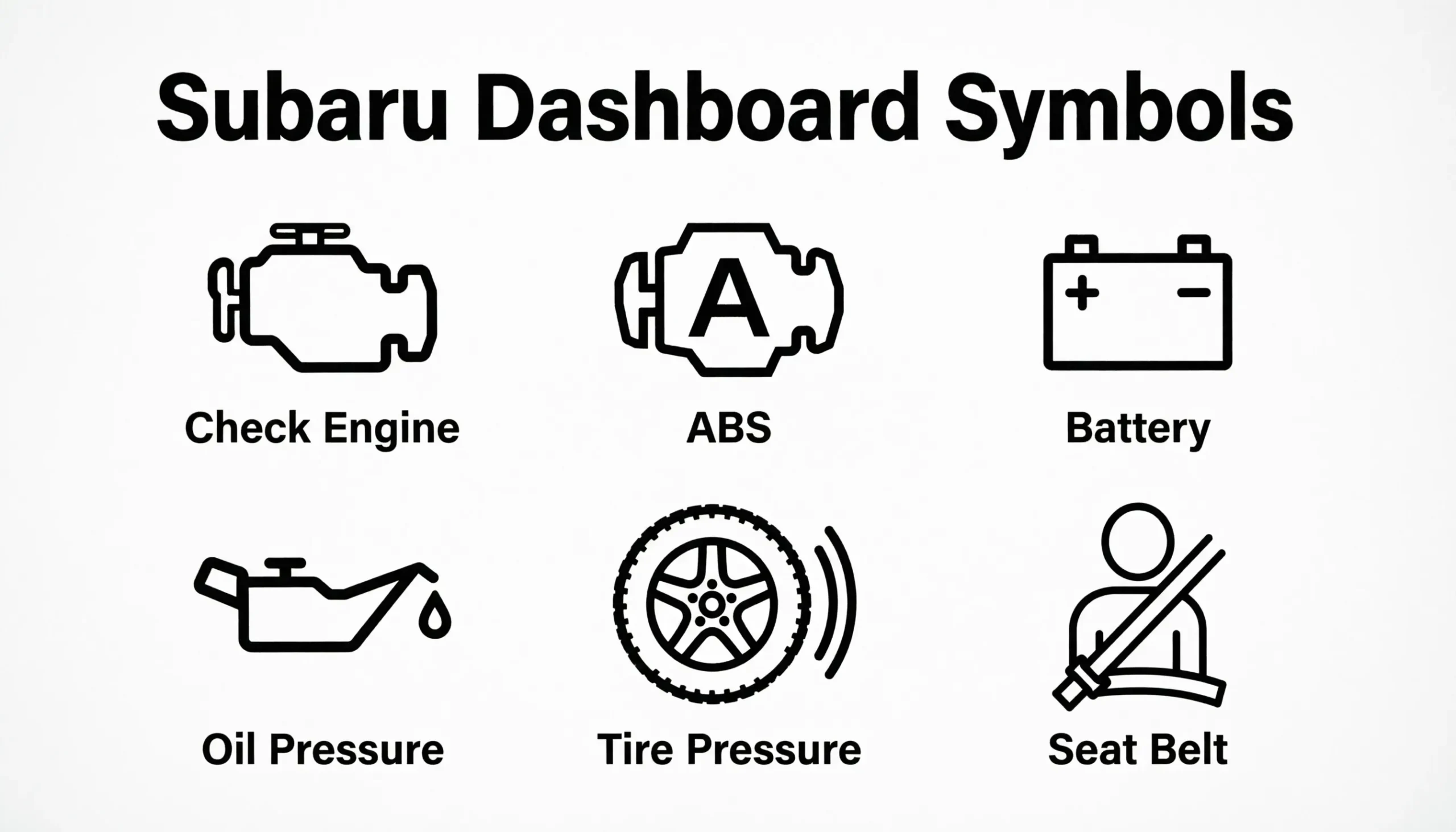 Subaru Dashboard Symbols