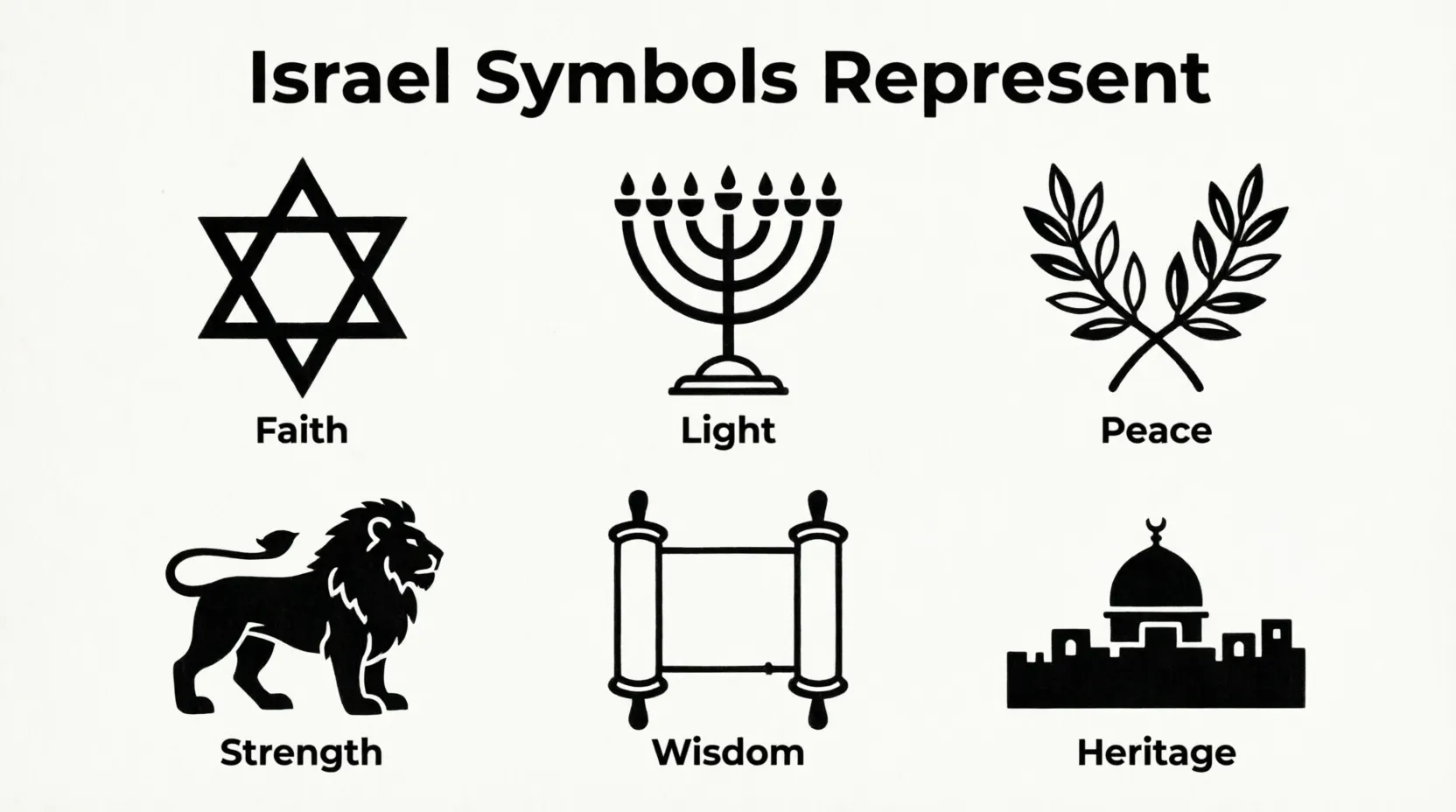 Israel Symbols Represent